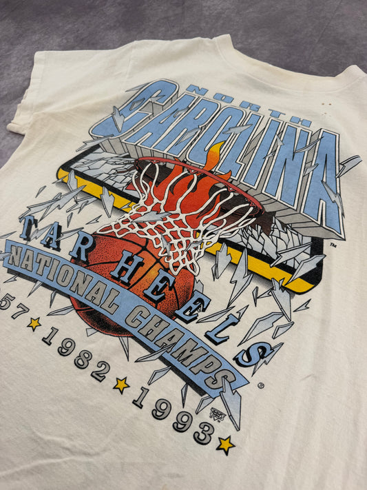 90s UNC Basketball Tee - L
