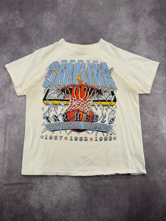 90s UNC Basketball Tee - L
