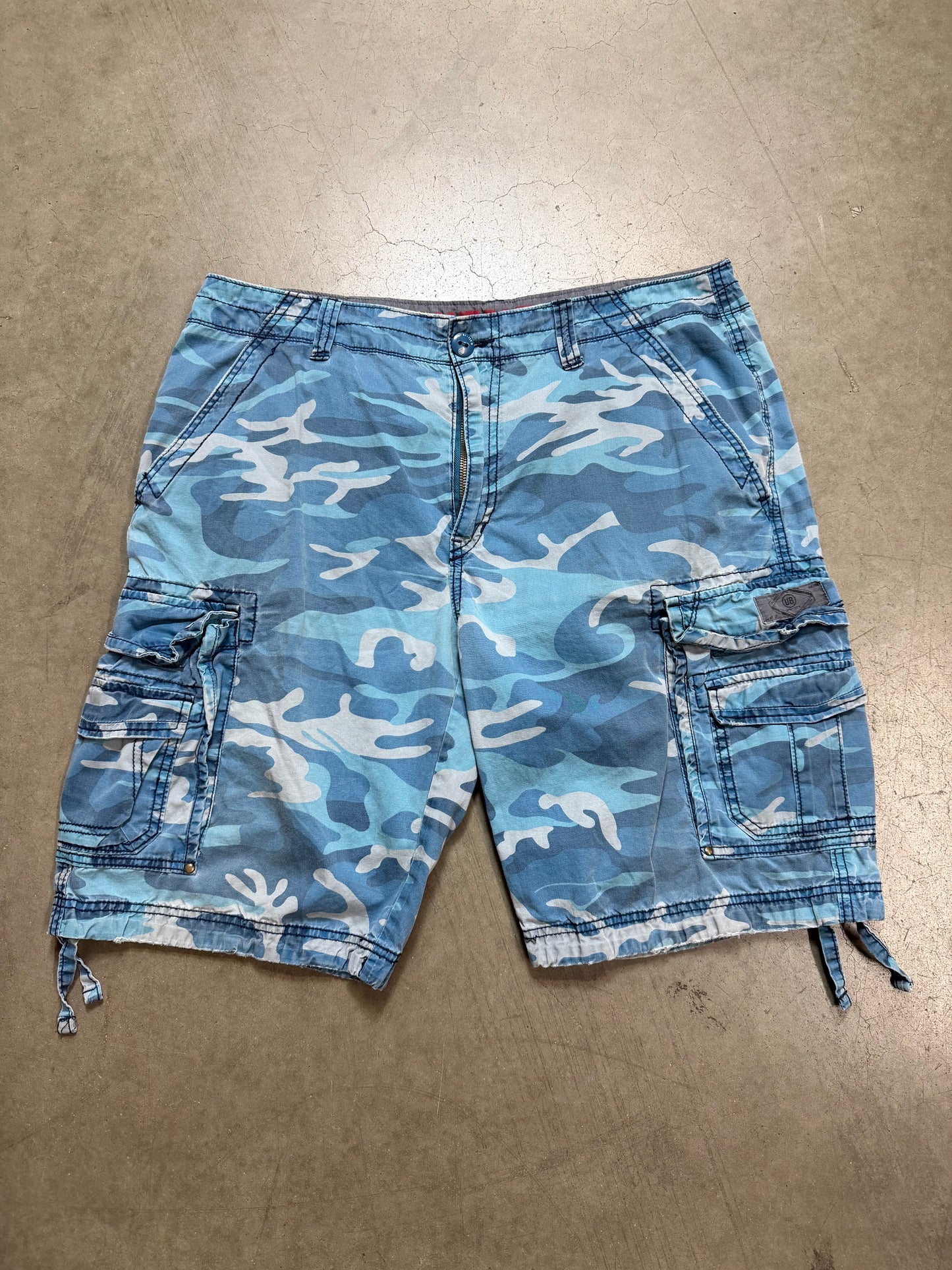 Blue Camo Jorts - 34