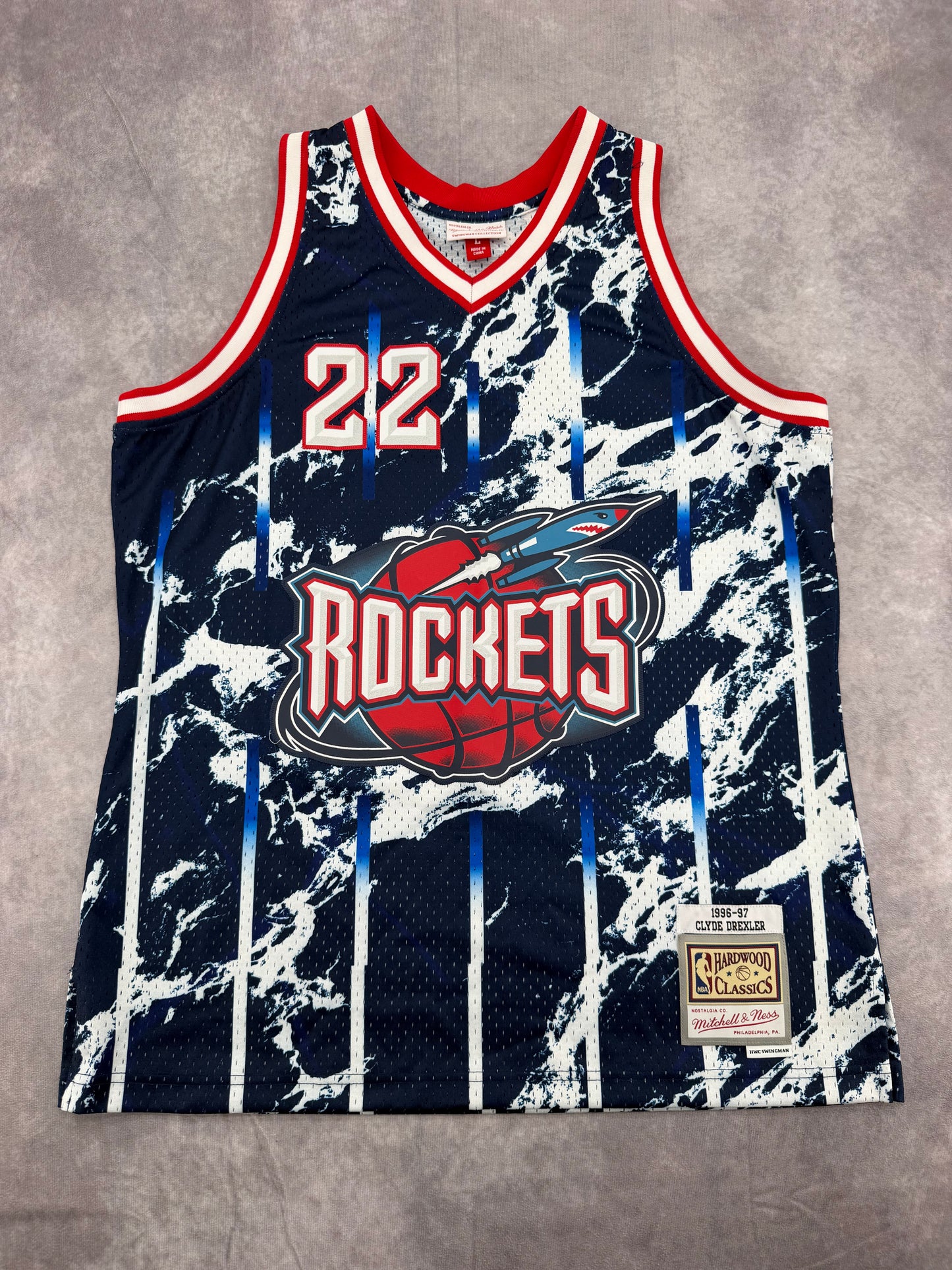 Drexler Rockets Jersey - L