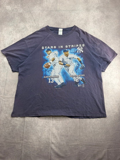 Distressed Yankees Tee - XXL
