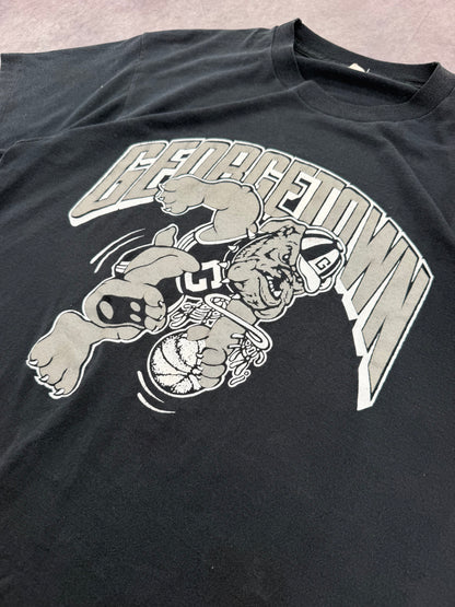 80s Georgetown Basketball Tee - L