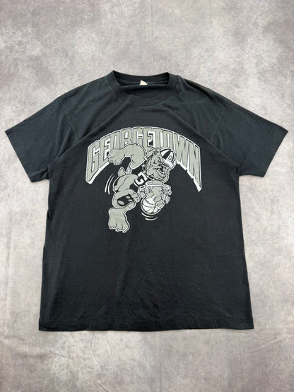 80s Georgetown Basketball Tee - L