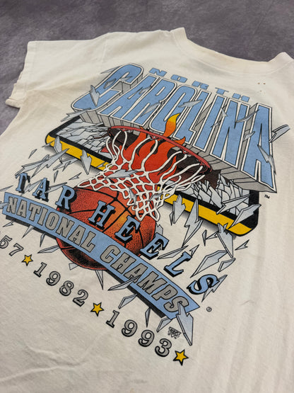 90s UNC Basketball Tee - L